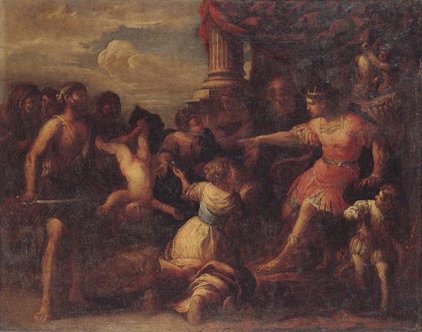 Stefano Magnasco The judgment of solomon oil painting image